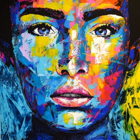 Verkauft: Original 68 face portrait