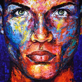 Original painting man 100x100cm