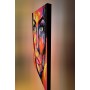 Verkauft: Original Gemälde Gesicht abstrakt Kunst Nr. 133