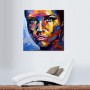 Original Gemälde Gesicht abstrakt Kunst Nr. 142 80x80cm